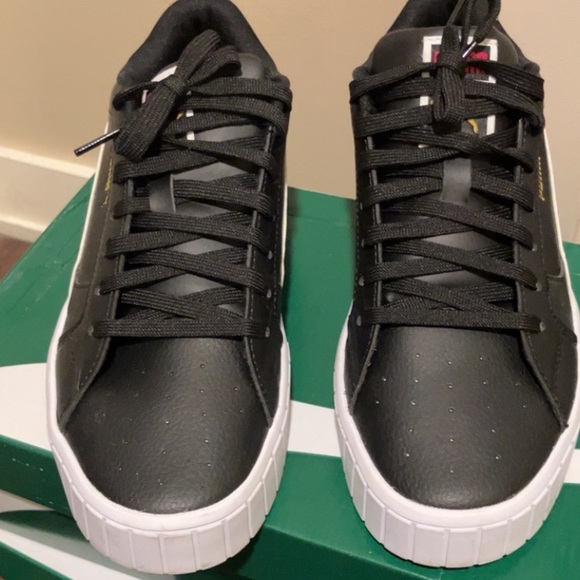 Girls Blk/white/pink puma sneaker - Picture 3 of 15